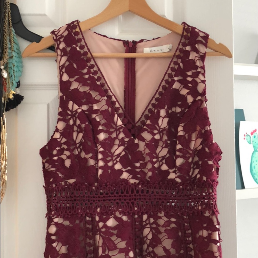 Lace illusion party dress